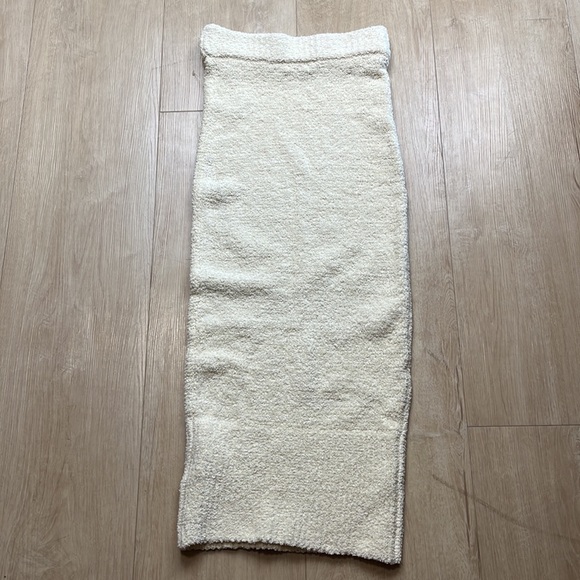 HOUSE OF CB MISHKA CREAM SOFT BOUCLE KNIT MIDI SKIRT, SIZE LARGE 1030 - Picture 6 of 9